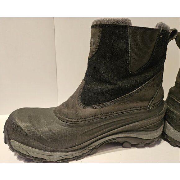NorthFace Black Slip-on Winter Insulated Boots Heat Seeker 200 Gram Mens Size 12 - Picture 11 of 15